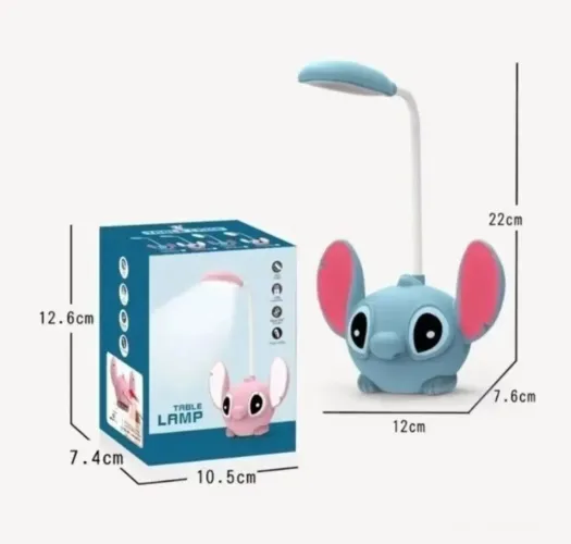 Luminária de mesa led com design do Stitch 