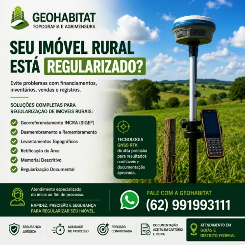 Serviços de Topografia e Agrimensura | Georreferenciamento Rural e Acompanhamento de Obras