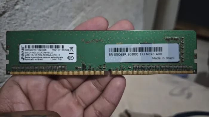 Memória ram DDR4 3200Mhz