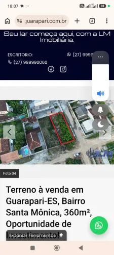 vendo ou troco lote santa monica Guarapari