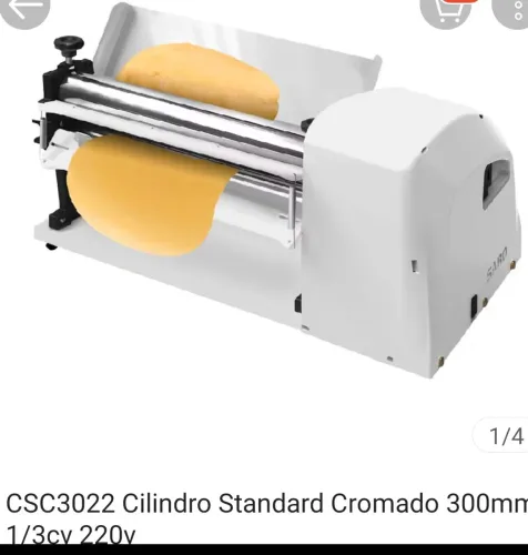 Vendo um cilindro para massa de pastel e pizza novo 220w