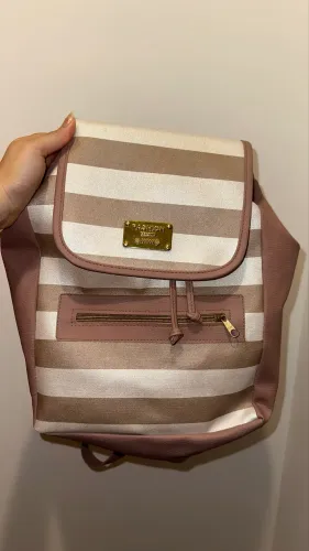 Bolsa mochila feminina fashion rosa
