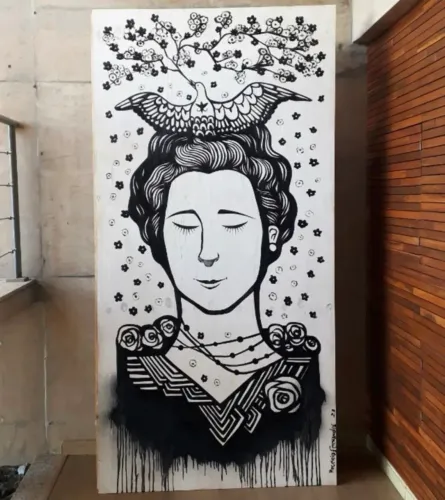 Painel quadro obra de Arte Rogério Fernandes