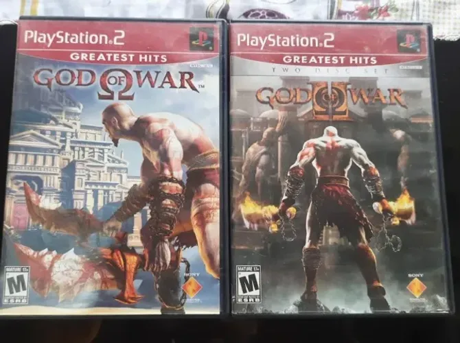 God of War 1 e 2 PS2 originais