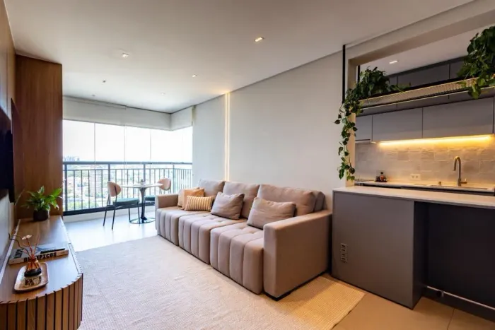 Apartamento Moderno no Centro de Osasco com Varanda Envidraçada