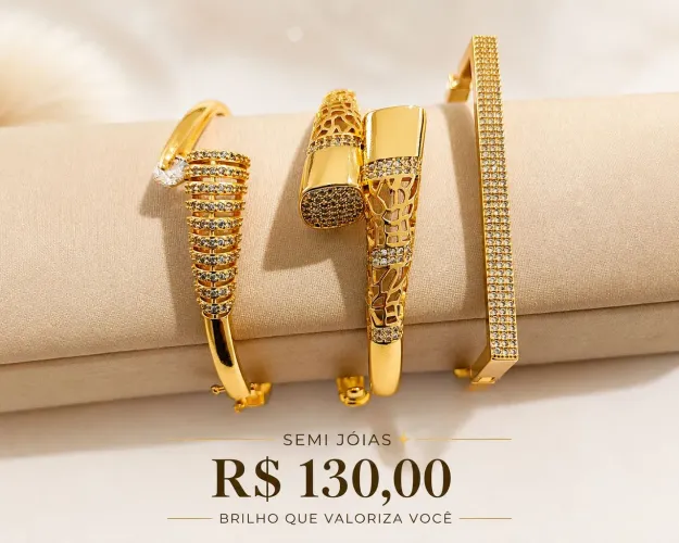Bracelete semi jóias 