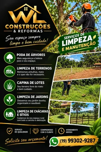 Serviços de motosserra etc...