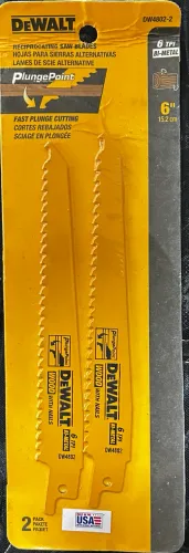 Lâminas para Serra Sabre Dewalt 6" 6 TPI (Modelo DW4802-2)