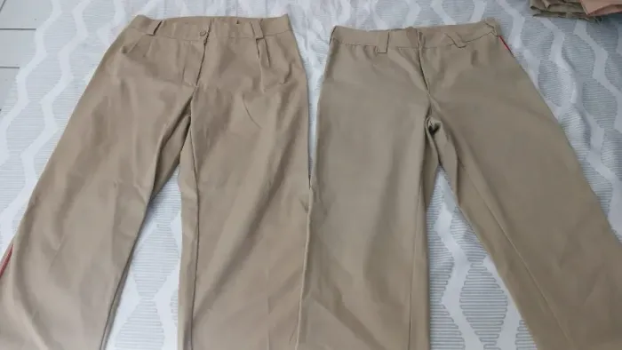 Calça diário/caqui (uniforme colégio militar)