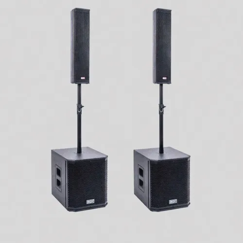 TORRE caixa amplificada profissional Soundking BOXX CO02 (P.A torre + subwoofer 600W).