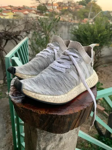 Tênis Adidas Nmd Boost Cinza Original - 39/40