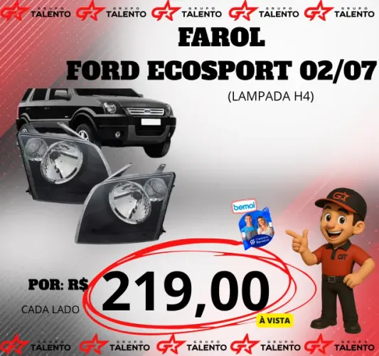 FAROL ECOSPORT(LAMPADA H4)