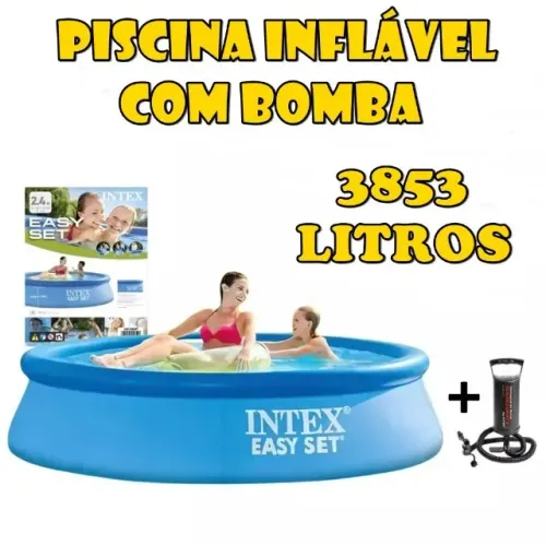 Piscina Inflável Grande Easy Set 3853 LITROS 305cm x 76cm Com Bomba - Intex