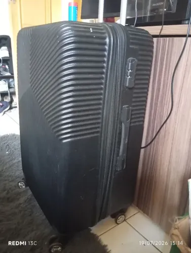 Mala para viagem grande preta