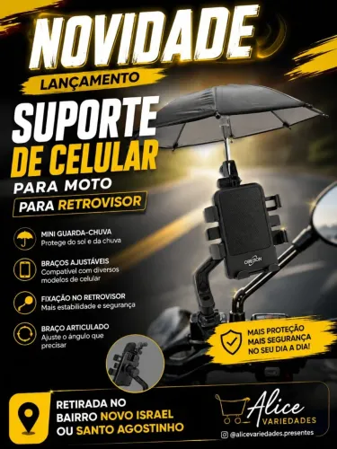 Suporte de celular para moto RETROVISOR 