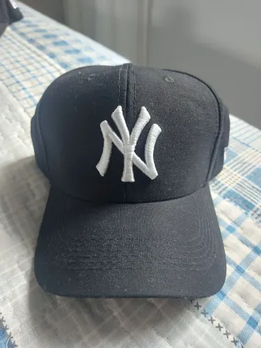 Boné NY New York Preto Aba Curva - Ajustável