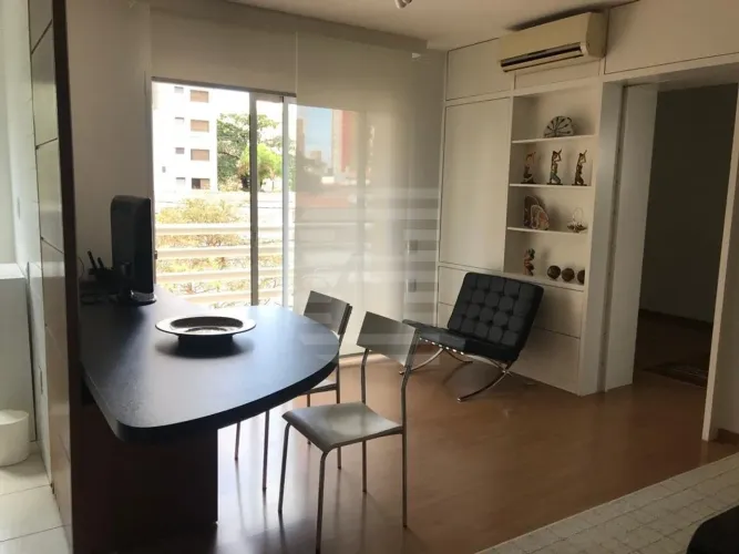 Apartamento para alugar no Cambuí, mobiliado, dormitório 1 suíte com 2 vagas.