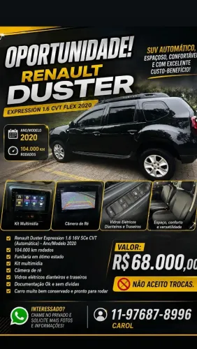 Renault Duster Expression1.6 Flex 16V Aut. 2020