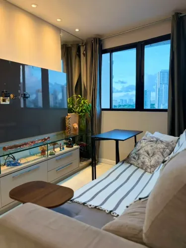ALUGUEL APARTAMENTO MOBILIADO COM 2 QUARTOS À VENDA EM BOA VIAGEM 54M² | LAZER COMPLETO |