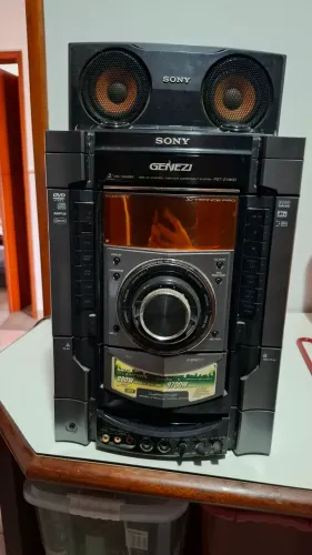 Mini System Sony Genezi FST-ZX80D 880W RMS- Completo e 100% Funcional