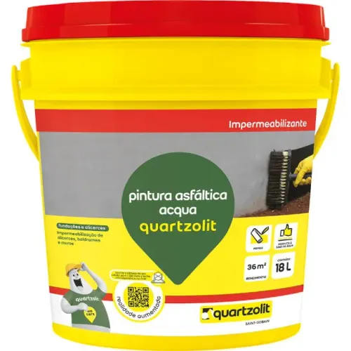 Pintura asfáltica impermeabilizante, Acqua, 33583.02.34.056, QUARTZOLIT 