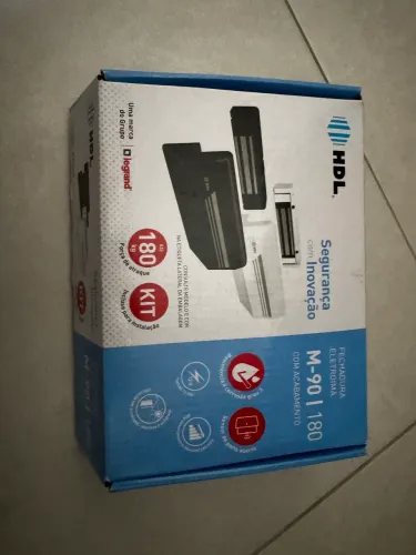 Kit Fechadura Eletroimã Hdl M-90 180kg C/ Acabamento Externo
