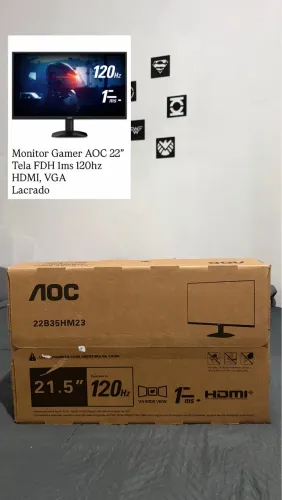 Monitor Gamer Aoc 22P 120hz - Lacrado