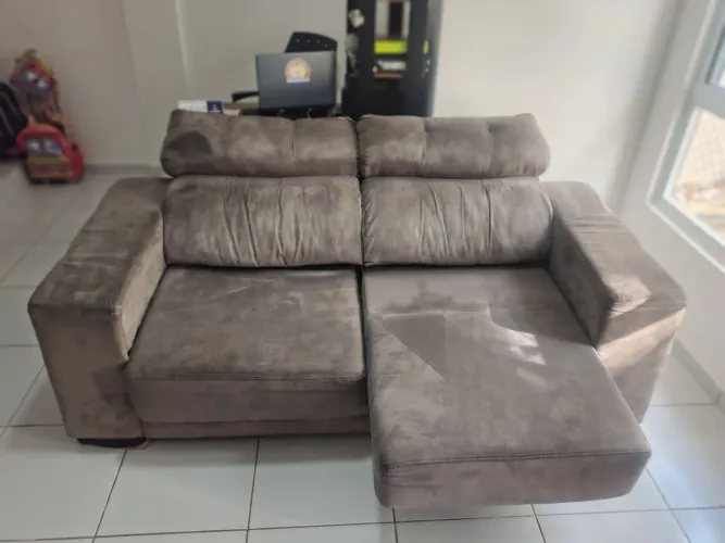 Sofá 3 lugares retrátil
