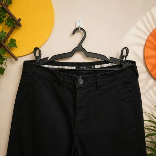 Calça Chino Masculina Preta 42
