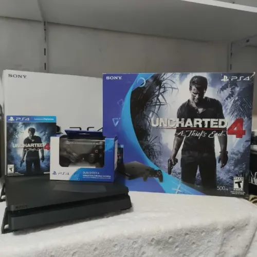 PS4 Playstation 4 Slim 1TB Completo Original Seminovo + Controle Original Seminovo + Jogo