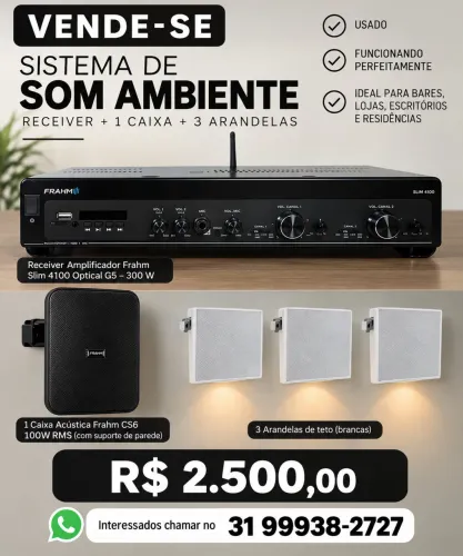 SOM AMBIENTE TETO E CAIXA EXTERNA