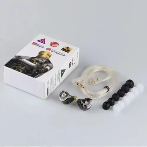 Fone de Ouvido QKZ x HBB Brindes 4 pares de ponteiras extras