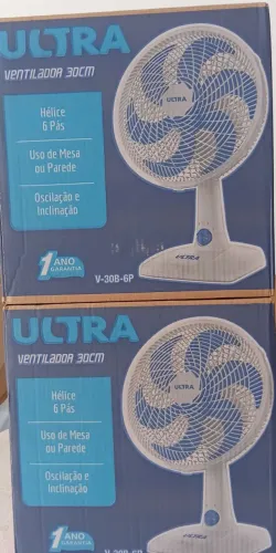 Ventilador Ultra Mondial 30 cm, novo lacrado na caixa