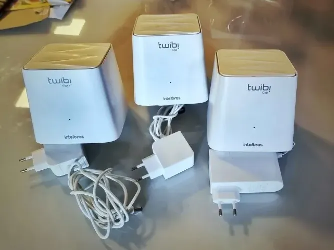 Roteadores Wif-Fi Intelbras Twibi Giga+ para rede mesh de alto desempenho