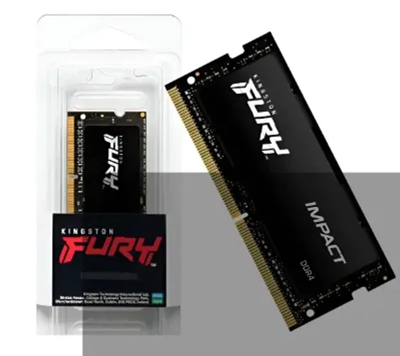 Memória Notebook Gamer Kingston Fury Impact, 8GB, 3200MHz, DDR4, CL20 - KF432S20IB/8