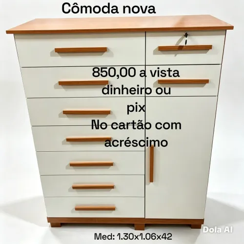 Comoda nova com chave