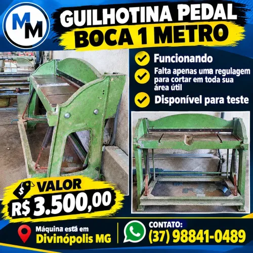 Guilhotina Pedal 1 metro