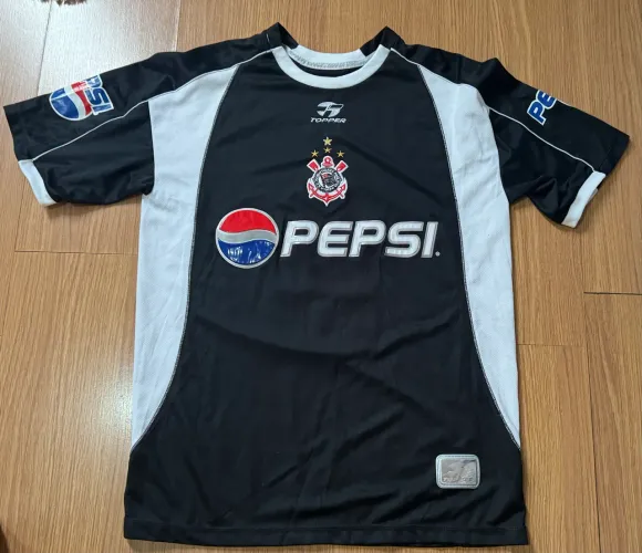 Camisa Corinthians Pepsi 2001 preta original #8 impecável