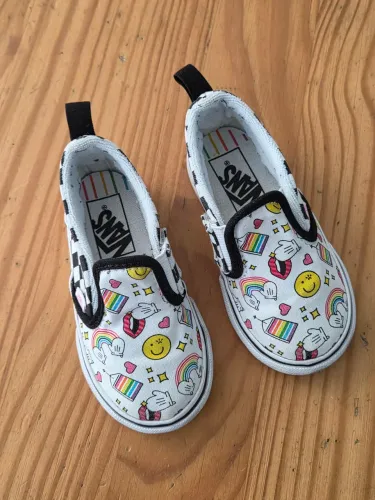 tênis vans x flour shop slip on infantil 22