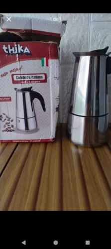 Cafeteira italiana monka de aço inoxidável