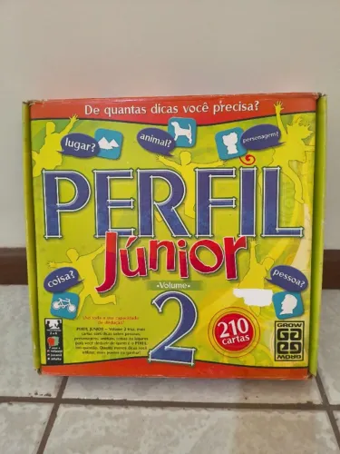 Jogo tabuleiro Perfil Junior 2, 210 cartas, marca GROW