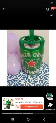 Barril Heineken vazio