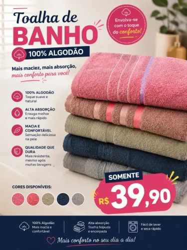 Toalha de banho