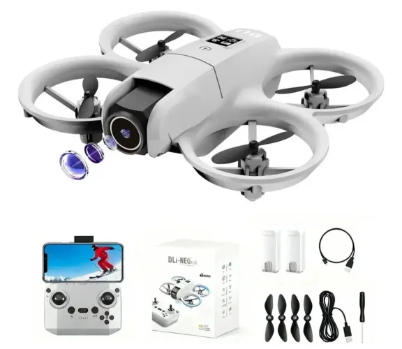 Mini Neo Drone Profissional HD Wi-Fi infantil com câmera preto