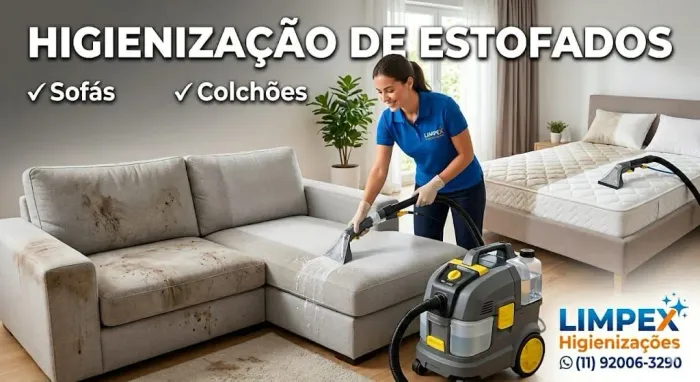 Higienização de sofá 