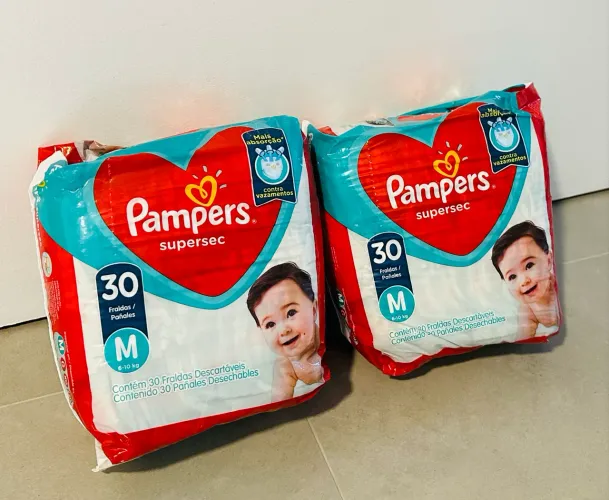 Fralda Pampers Supersec M 60un.