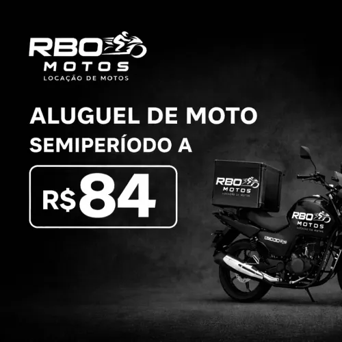 Aluguel de moto a semi período 