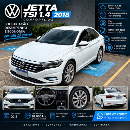 Volkswagen Jetta Comfort. 250 TSI 1.4 Flex 16V Aut. 2018