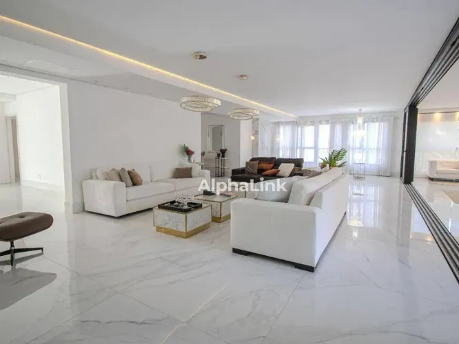 Apartamento com 4 suítes para alugar mobiliado, 360 m² - Alphaville - Barueri/SP