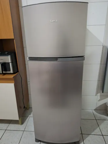 Geladeira consul 350 litros inox frost free, aceito cartão